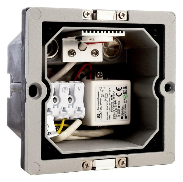 Deko-Light vestavné svítidlo do zdi Light Base II COB Outdoor 220-240V AC/50-60Hz 1,30 W 3000 K 55 lm 96 šedá 763025