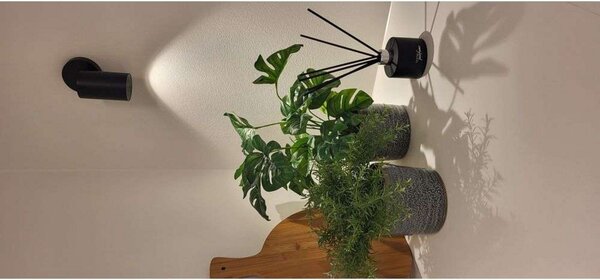 Stropní Lampa ANTIDARK, Černá, Obývací pokoj, Hliník