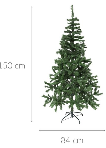Úmělý vánoční stromeček na stojanu, 150 cm