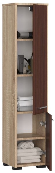 Koupelnová skříňka FIN 2D - dub sonoma/wenge