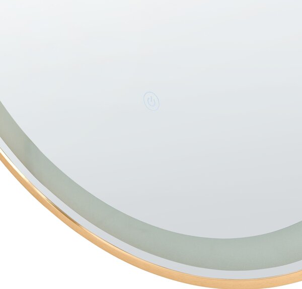 LED koupelnové zrcadlo CHIDDES 60 cm 120 cm Stříbrná