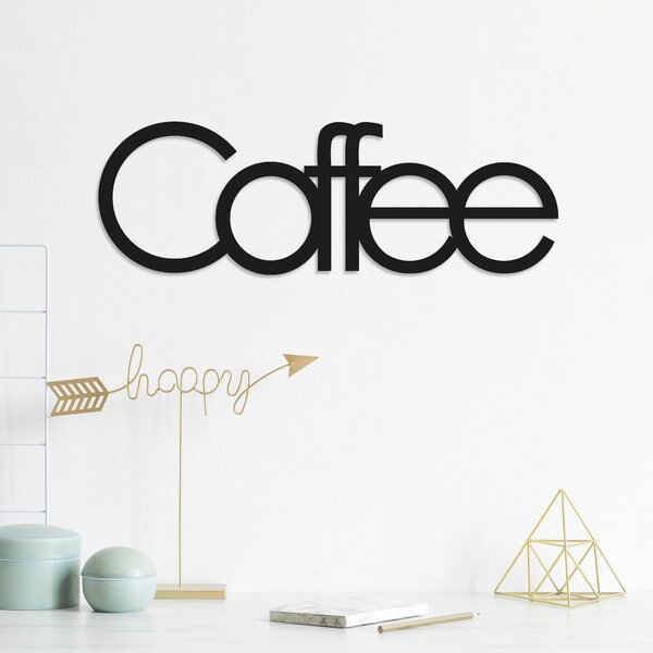 ASIR Nástěnná dekorace kov COFFEE 50 x 17 cm