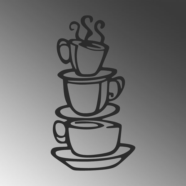ASIR Nástěnná dekorace kov CAFFEE 40 x 75 cm