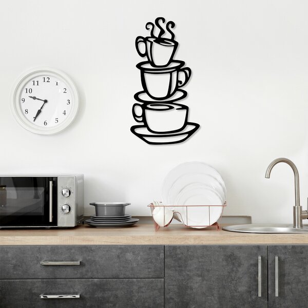 ASIR Nástěnná dekorace kov CAFFEE 40 x 75 cm