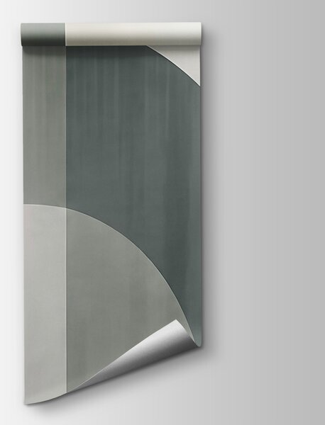 Fototapeta Šedobílý vzor ve stylu art deco, Abstraktní fototapety, Populární fototapety - Tapeko.co.cz