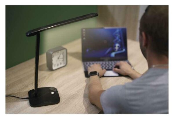 EMOS LED stolní lampa CHASE, černá Z7619B