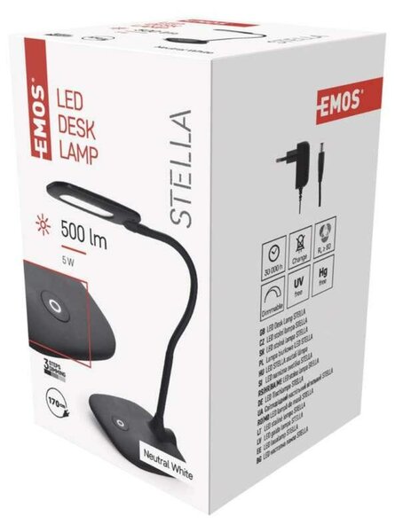 EMOS LED stolní lampa STELLA, černá 1538155000