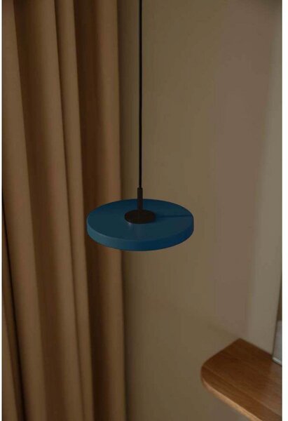 Asteria Závěsné Svítidlo Micro Petrol Blue/Black Top