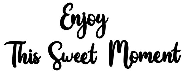 ASIR Nástěnná dekorace dřevo ENJOY THIS SWEET MOMENT 106 x 40 cm