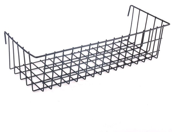 ASIR Nástěnná dekorace kov KOŠÍČEK NA MŘÍŽKU 38 x 13 x 16 cm