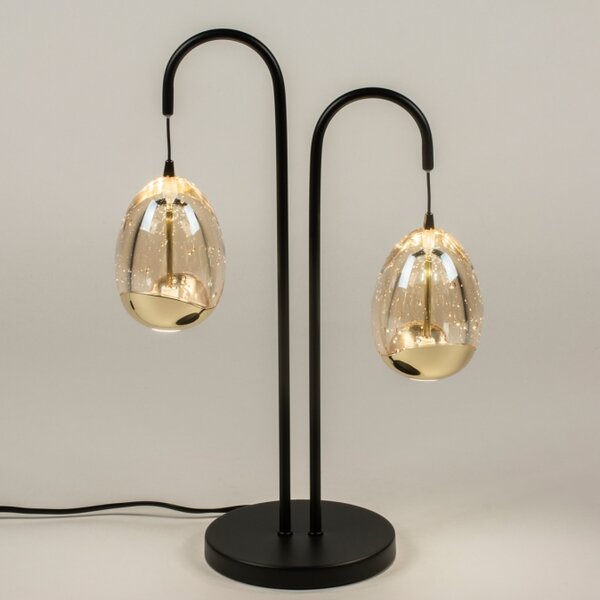 Stolní designová stmívatelná lampa Benelux Gold 2 (LMD)