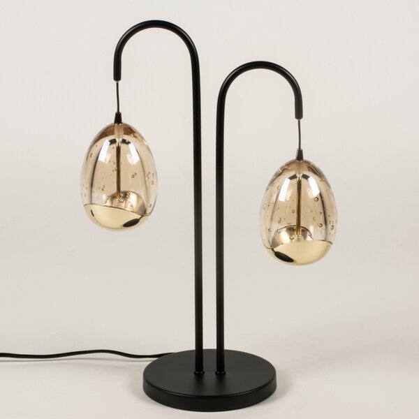 Stolní designová stmívatelná lampa Benelux Gold 2 (LMD)