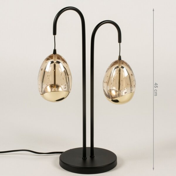 Stolní designová stmívatelná lampa Benelux Gold 2 (LMD)