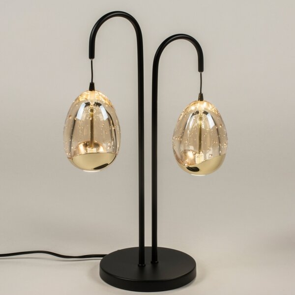 Stolní designová stmívatelná lampa Benelux Gold 2 (LMD)