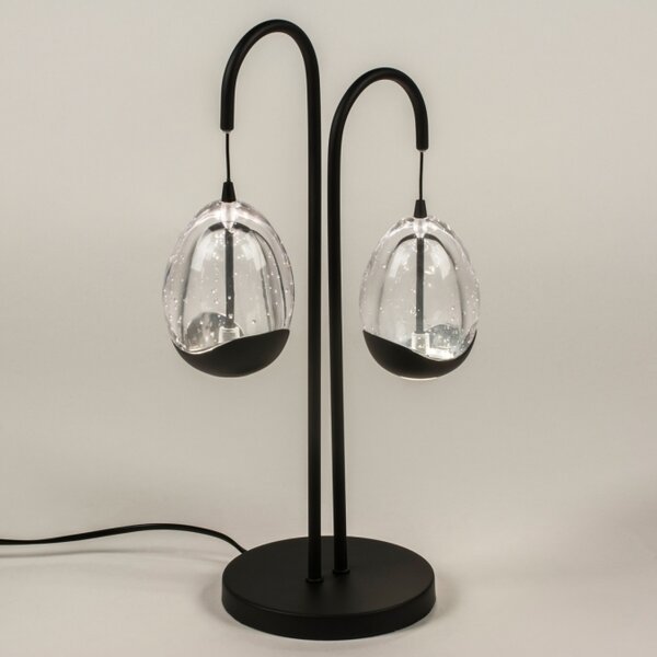 Stolní designová stmívatelná lampa Benelux Nero 2 (LMD)