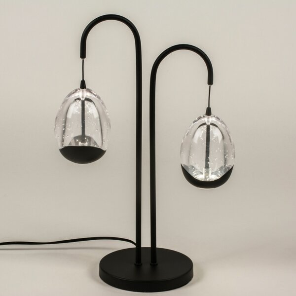 Stolní designová stmívatelná lampa Benelux Nero 2 (LMD)