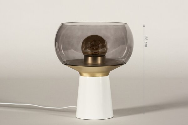Stolní retro lampa Mephisto White (LMD)