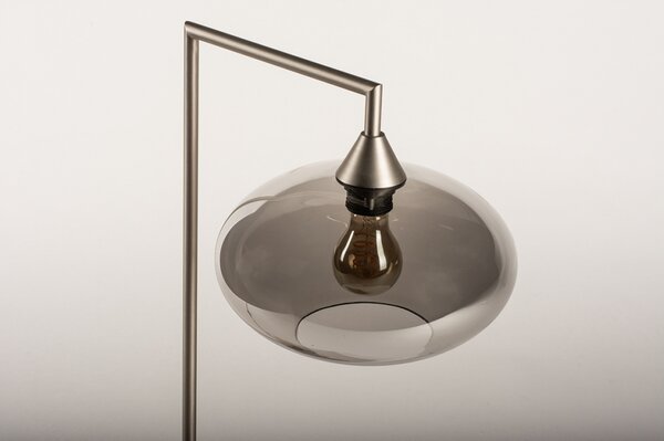 Stolní skleněná lampa Arten Steel (LMD)