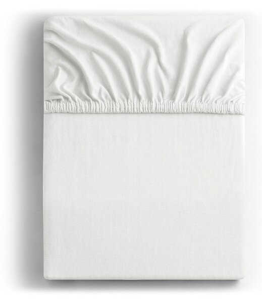 Bílé napínací prostěradlo jersey 120x200 cm Amber – Restilo