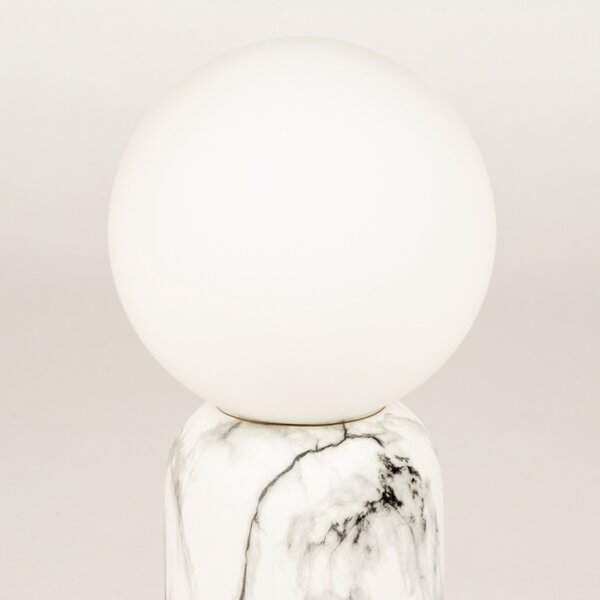 Stolní luxusní lampa Giordanni Marmor Bianco (LMD)