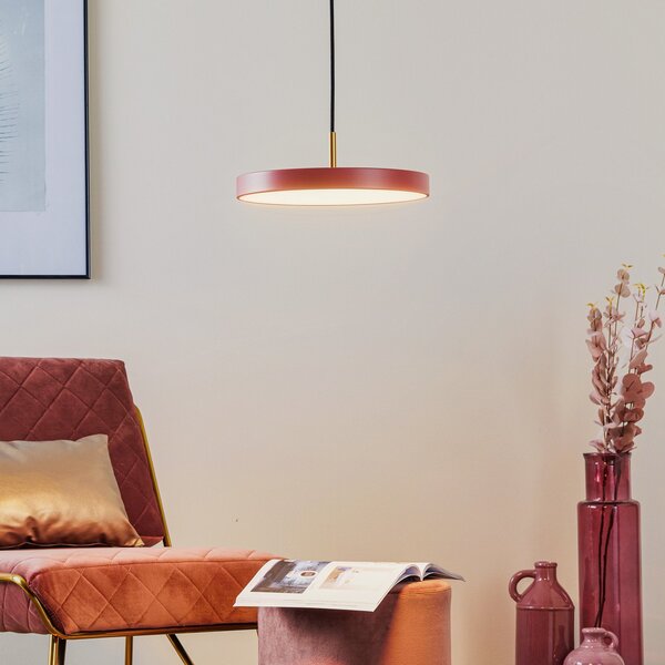 Závěsná svítidlo UMAGE, Asteria Mini, stmívatelné, Pudrová, Obývací pokoj, Kov, Design