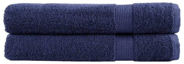 Prémiové ručníky SOLUND 2 ks tmavě modré 100x200 cm 600 g/m² 137269