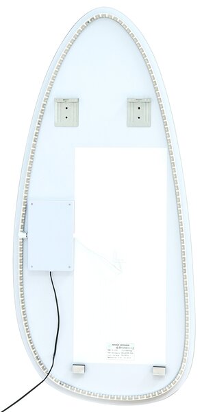 LED koupelnové zrcadlo ROYER 60 cm 130 cm Stříbrná
