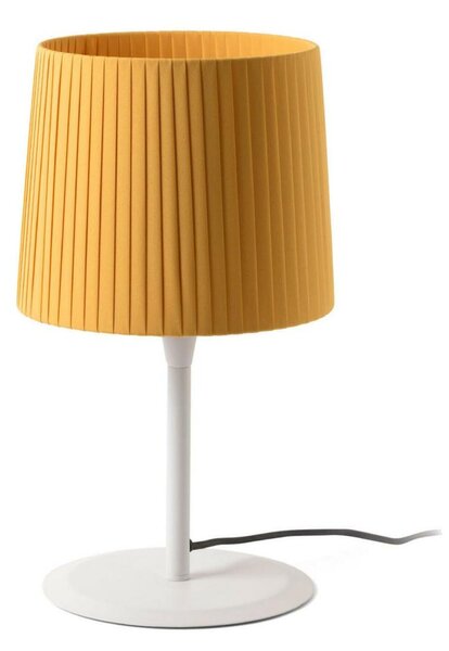 FARO SAMBA bílá/skládaná žlutá stolní lampa