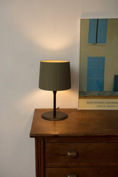 FARO SAMBA černá/skládaná zelená stolní lampa