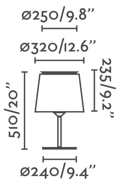 FARO SAVOY bílá stolní lampa