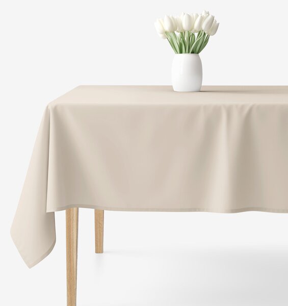 Goldea hranatý ubrus 100% bavlněné plátno - latte 100 x 100 cm