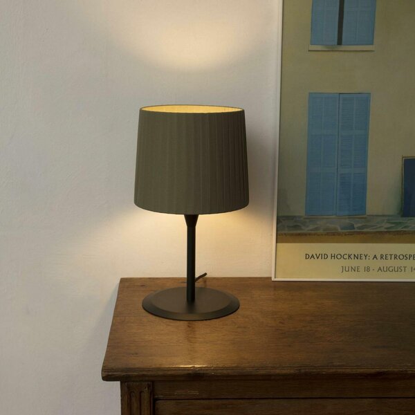 FARO SAMBA černá/skládaná zelená stolní lampa