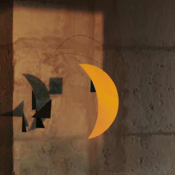 FERM LIVING Závěsná dekorace Phase, Black / Gold