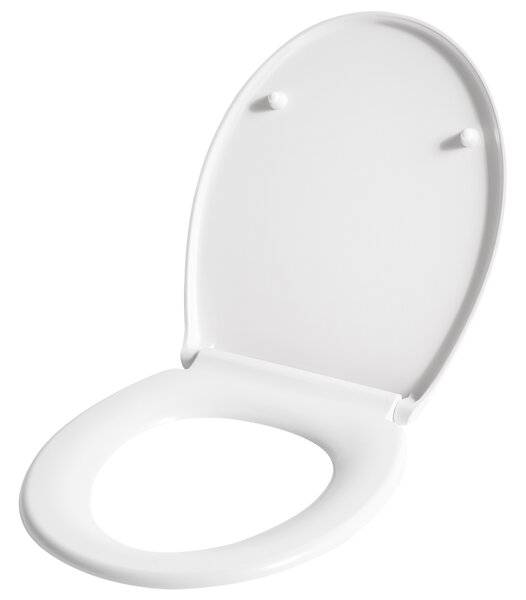 Záchodové prkénko PAPURI s pomalým zavíráním Duroplast Bílá