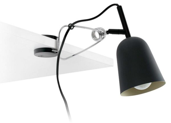 FARO STUDIO černá a krémová stolní lampa s klipem