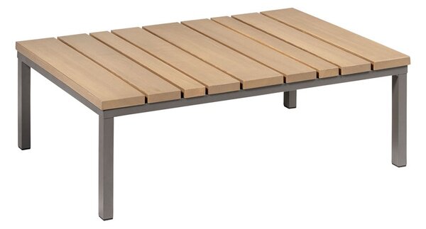 Karasek Konferenční stolek Sylt, Karasek, obdélníkový 100x75 cm, rám lakovaná ocel barva dle vzorníku, deska lakované jasanové dřevo