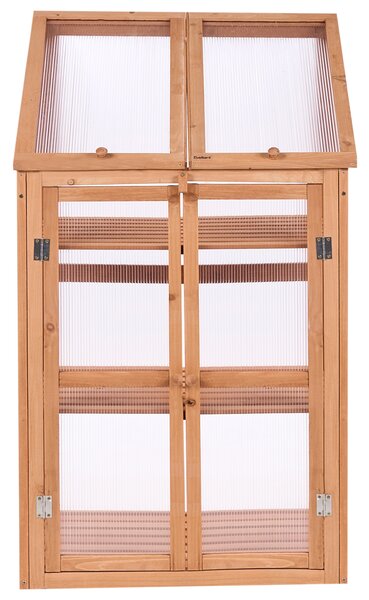 Balkonový skleník VOLVERA Borovicové dřevo Světle hnědá 49 cm