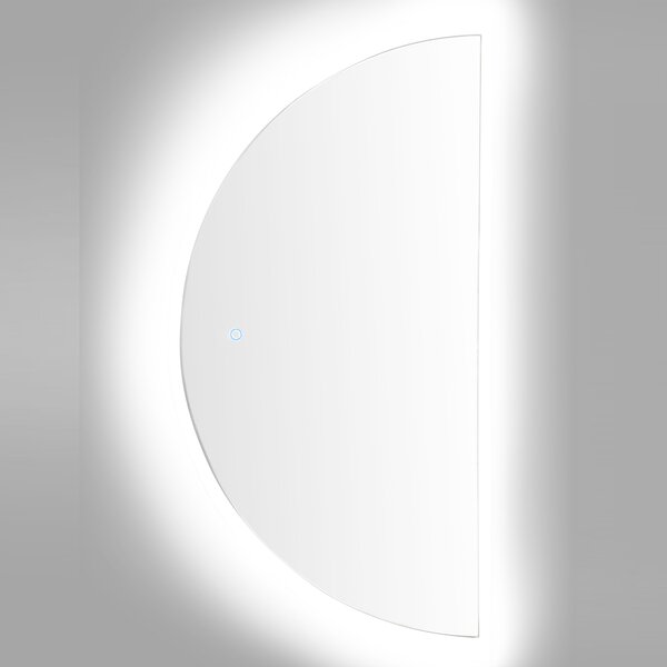 LED koupelnové zrcadlo LOUE 50 cm 100 cm Stříbrná