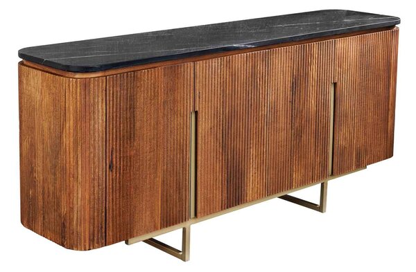 Designová komoda Daichi 160 cm mango/mramor