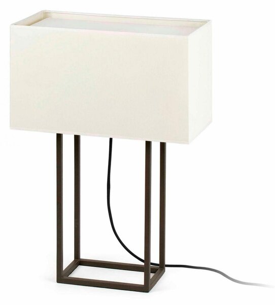 FARO VESPER hnědá a béžová stolní lampa