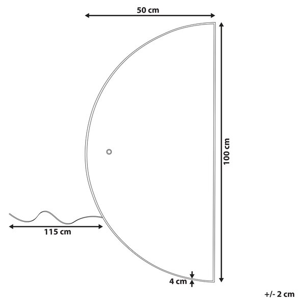 LED koupelnové zrcadlo LOUE 50 cm 100 cm Stříbrná