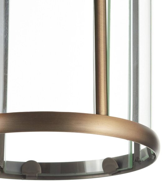 Steinhauer Stropní svítidlo Pimpernel, bronz, kov, sklo, stmívatelný, Bronz / starožitná mosaz, Obývací pokoj / jídelna, kov, Starožitný
