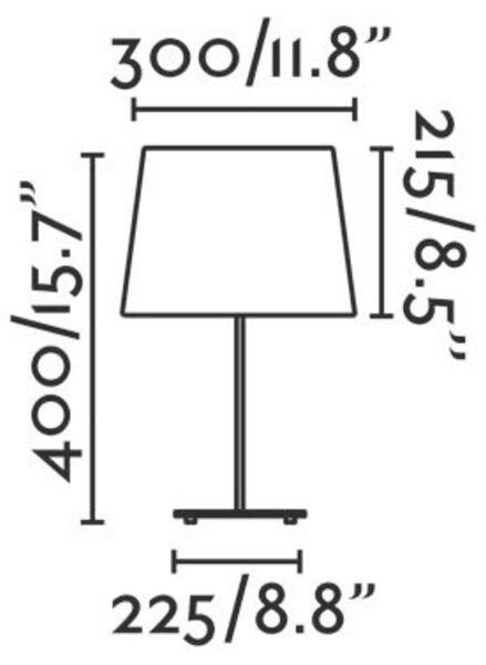 FARO SWEET černá stolní lampa