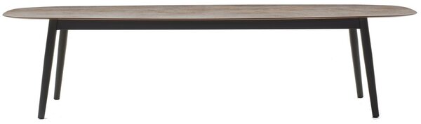 Varaschin Jídelní stůl Ellisse, Varaschin, 220x120x74 cm, rám a nohy hliník, deska HPL kat. A, barevné provedení dle vzorníku