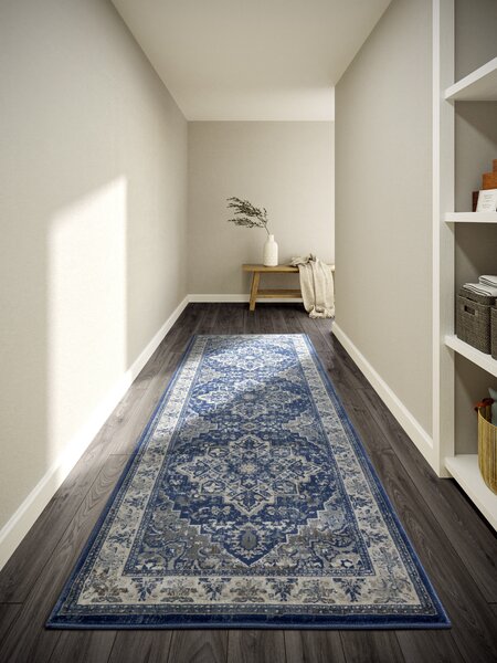 Villeroy & Boch, Běhoun Villeroy & Boch 106123 Blue, Cream, 80x240, modrá, ložnice