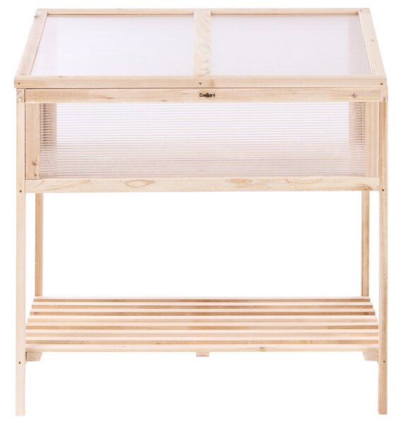 Balkonový skleník ARANOVA 80 cm 58 cm Borovicové dřevo Světle hnědá