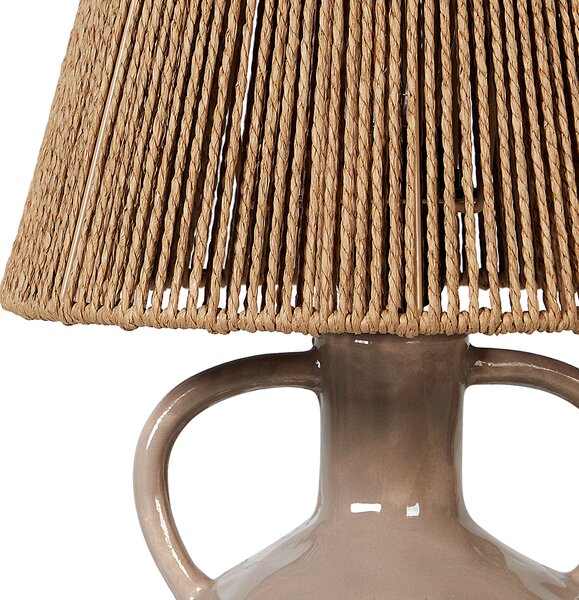 Stolní lampa LARISSOS Keramika Taupe