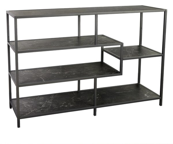 Designový regál Maille 114 cm mramor antracit
