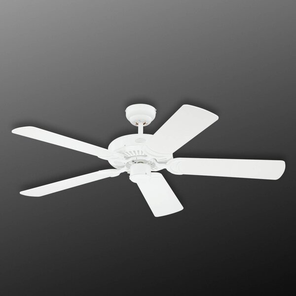Westinghouse Monarch - bílý stropní ventilátor, Bílá / opál, Obývací pokoj / jídelna, Plast, Moderní