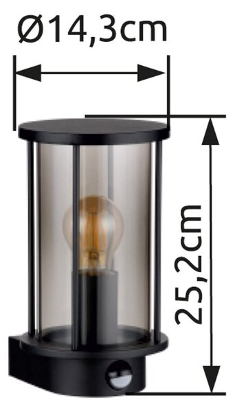 Globo GLB31360 venkovní nástěnné svítidlo GRACEY E27